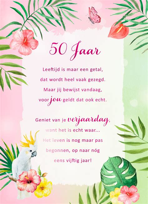 50 jaar tekst|Verjaardag tekst: 70x ‘gefeliciteerd met je verjaardag’ wensen!